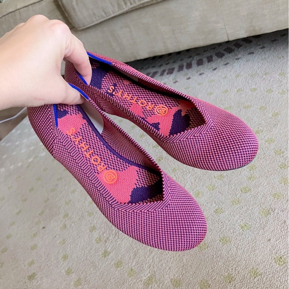 Rothy's Pink Flats Lightweight and Breathable
